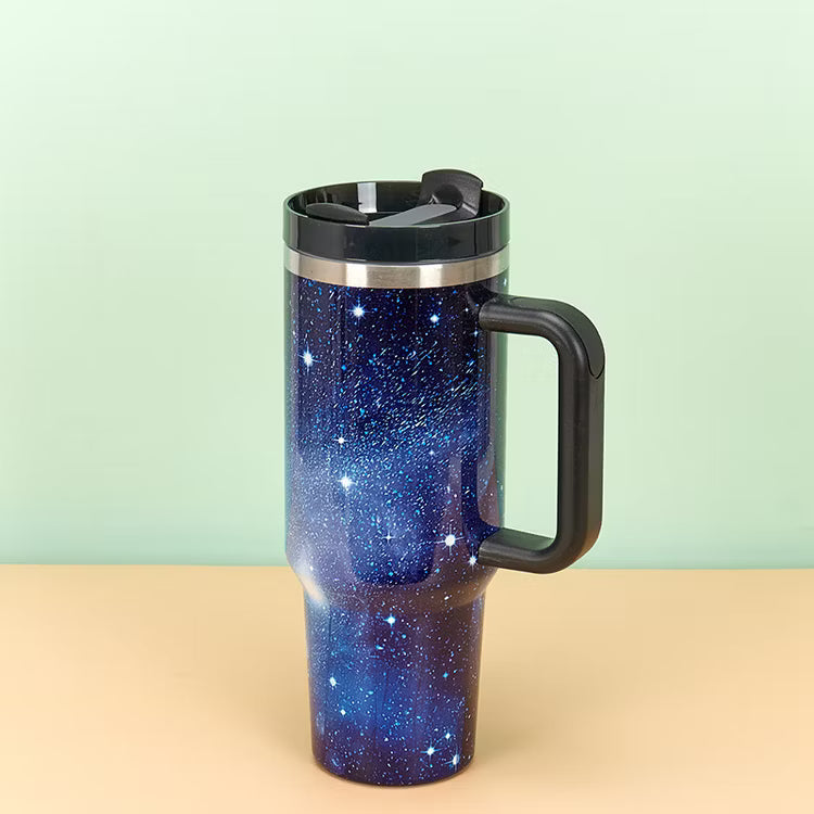 Galaxy Blue Stainless Steel Trumbler